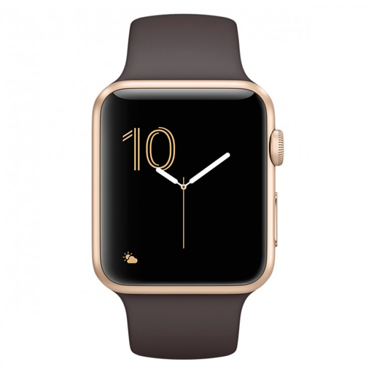 Смарт-часы Apple Watch S1 Sport 42mm Gold Al/CocoaSport MNNN2RU/A