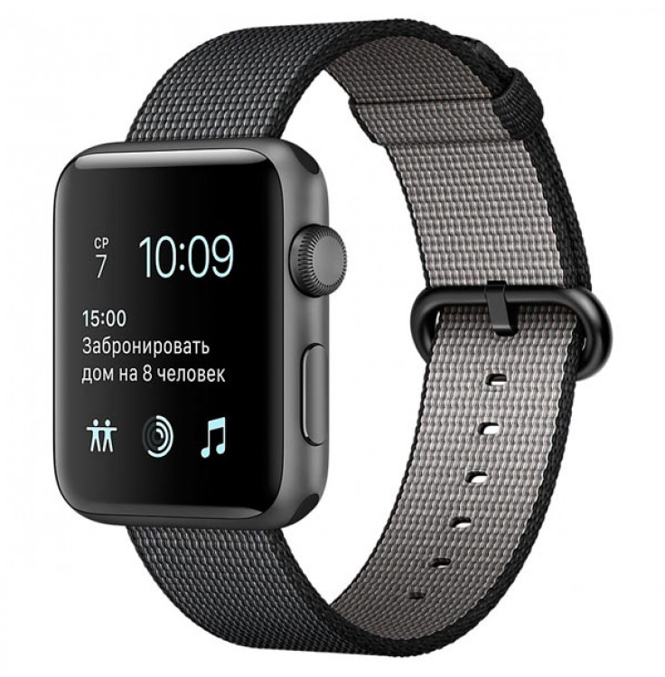 Смарт-часы Apple Watch S2 38mm Sp.Grey Al/BlWovNylBand (MP052RU/A)
