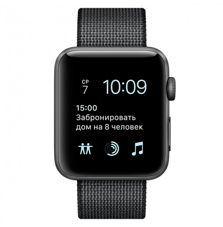 Смарт-часы Apple Watch S2 38mm Sp.Grey Al/BlWovNylBand (MP052RU/A)
