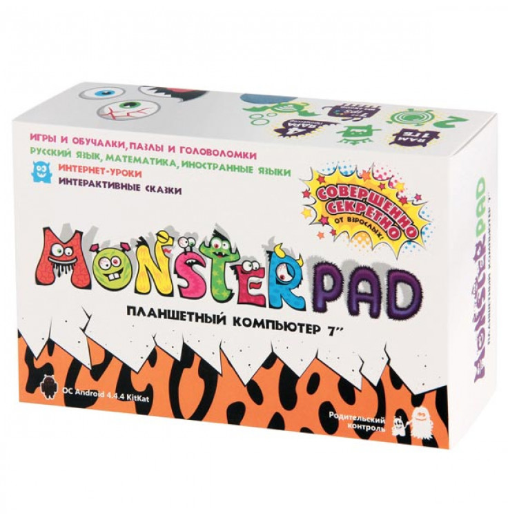 Планшетный компьютер для детей Turbo MonsterPad 7" 8Gb Wi-Fi Orange